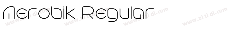 Aerobik Regular字体转换